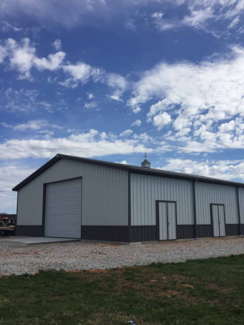Custom workshop metal building project